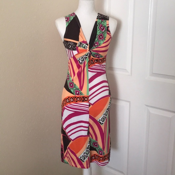 NWT fun print tracy negoshian dress - Picture 4 of 5